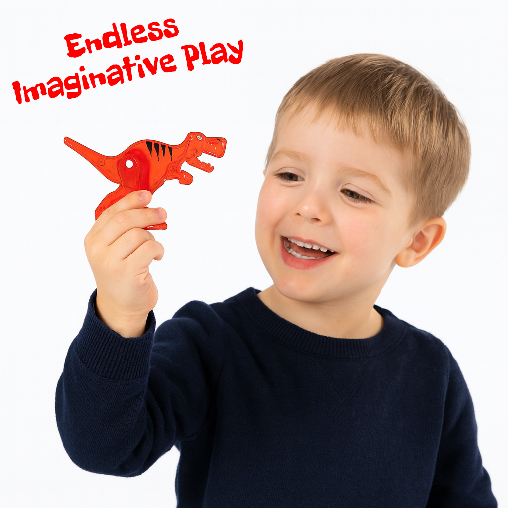 Magnetic Tiles – 32-Piece Dinosaur Building Set for Kids