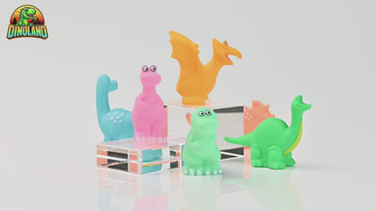 Bath Buddies – 6-Pack Dinosaur Baby Bath Toys
