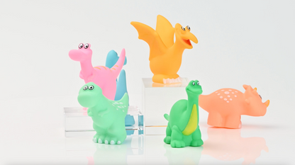 Bath Buddies – 6-Pack Dinosaur Bath Toys